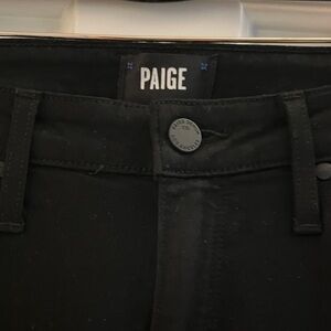 PAIGE Women's High Rise Black Jeans